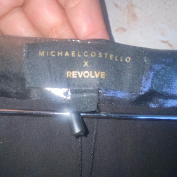 Michael Costello x REVOLVE Tiana Mini Dress in Silver Size Small NEW - Picture 7 of 8